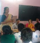 Awareness class on palliative care to school children conducted by Vridhasadanam Kochi