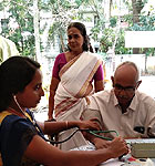 Free Blood/BP check-up camp at Sree Poornathrayeesa Vridhasadanam, Puthiyakavu