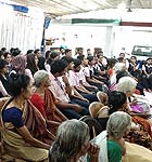 Free Blood/BP check-up camp at Sree Poornathrayeesa Vridhasadanam, Puthiyakavu