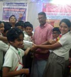 Students from Global Public School Celebrating X'Mas at Vridhasadanam, Tripunithura