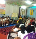 Students from Global Public School Celebrating X'Mas at Vridhasadanam, Tripunithura
